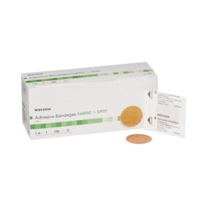 McKesson Round Tan Adhesive Spot Bandage