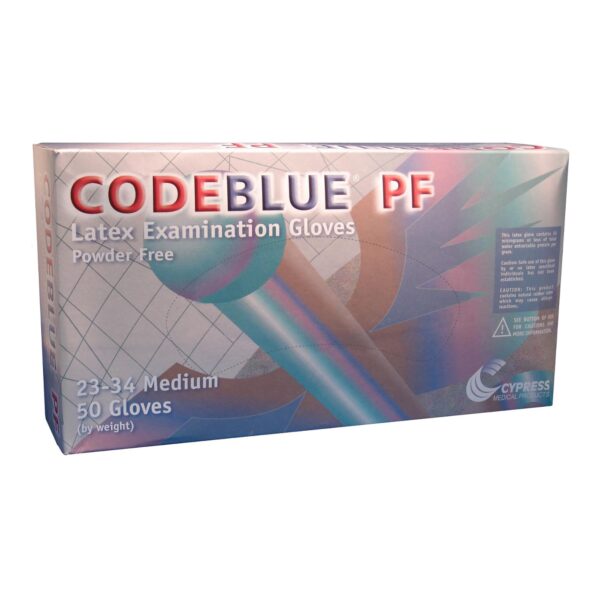 CodeBlue® PF Latex Extended Cuff Length Exam Glove