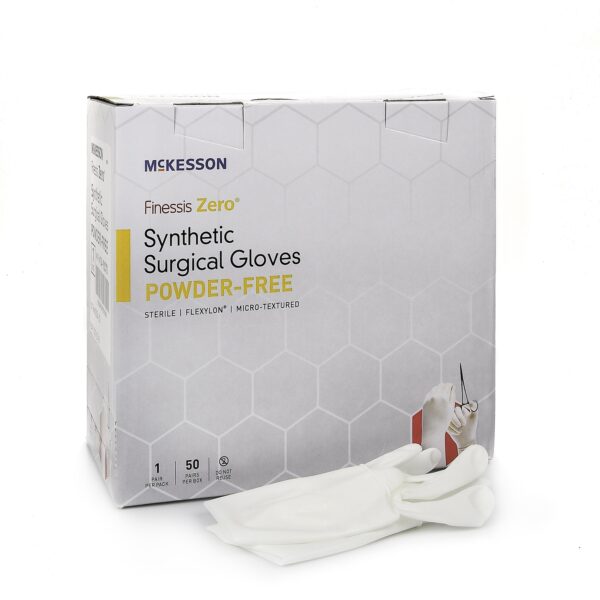 McKesson Finessis Zero® Flexylon® Synthetic Standard Cuff Length Surgical Glove