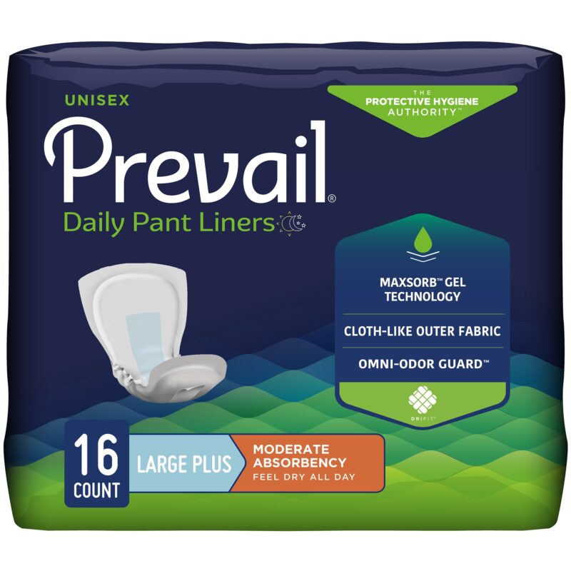 Prevail® Daily Pant Liners Moderate Absorbency Bladder Control Pad