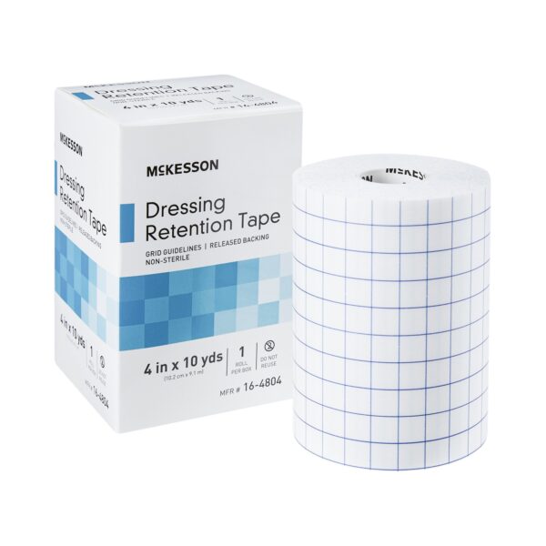 McKesson Nonwoven Fabric / Printed Release Paper Dressing Retention Tape