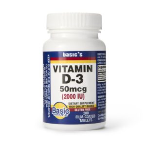 Basic's Vitamin D-3 Dietary Supplement