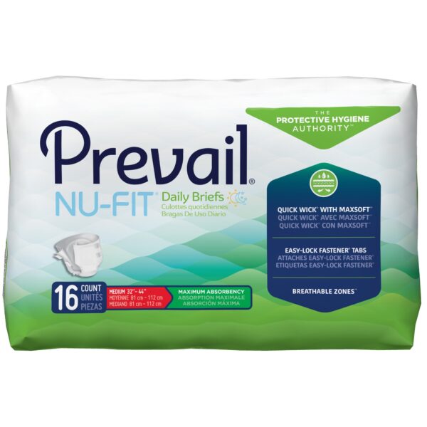 Prevail® Nu-Fit® Maximum Incontinence Brief