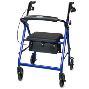 McKesson Folding Aluminum 4-Wheel Rollator