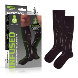 Green Drop Compression Socks - Medical-Grade Infused Support