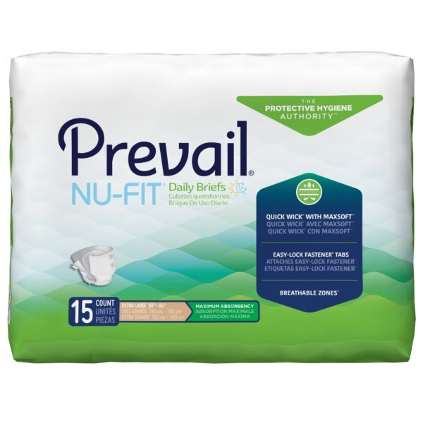 Prevail® Nu-Fit® Maximum Incontinence Brief