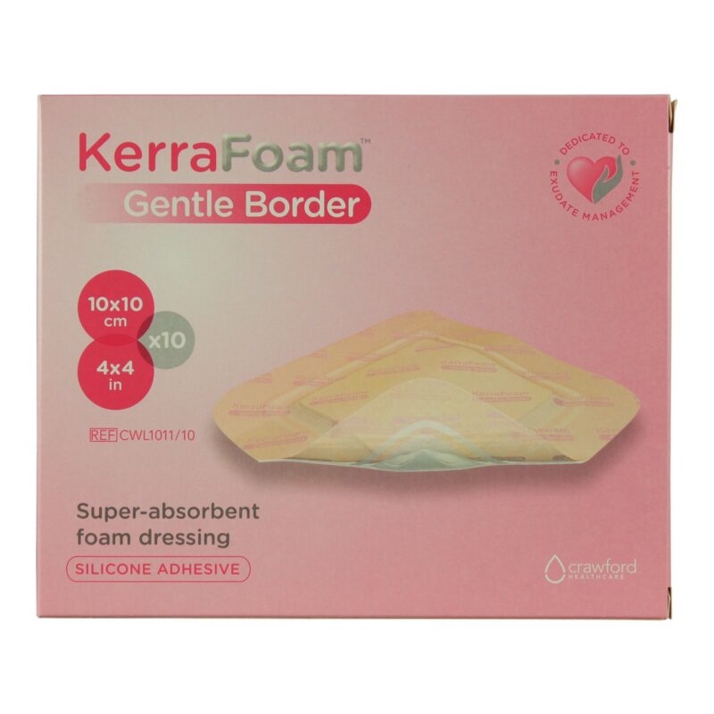 KerraFoam™ Gentle Border Silicone Foam Dressing