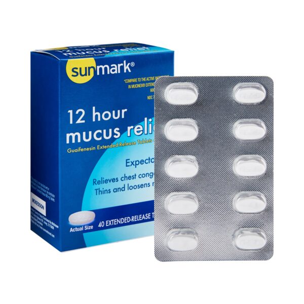 sunmark® mucus E.R.™ Guaifenesin Cold and Cough Relief