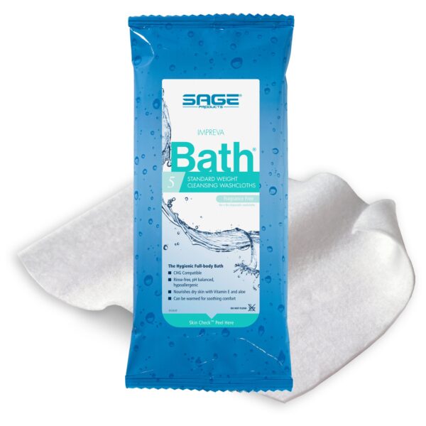 Sage Comfort Bath Rinse-Free Wipes