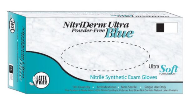 NitriDerm® Ultra Blue Exam Glove