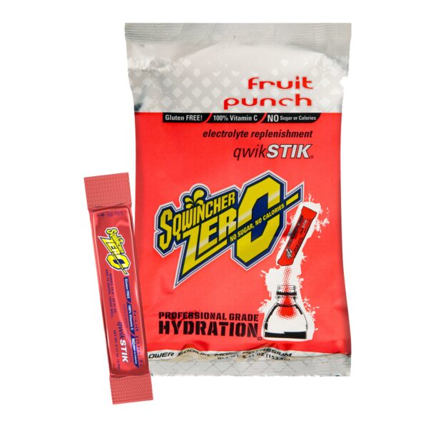 Sqwincher® Quik Stik® Zero Fruit Punch Electrolyte Replenishment Drink Mix