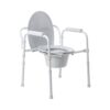 McKesson Folding Fixed Arm Steel Commode Chair