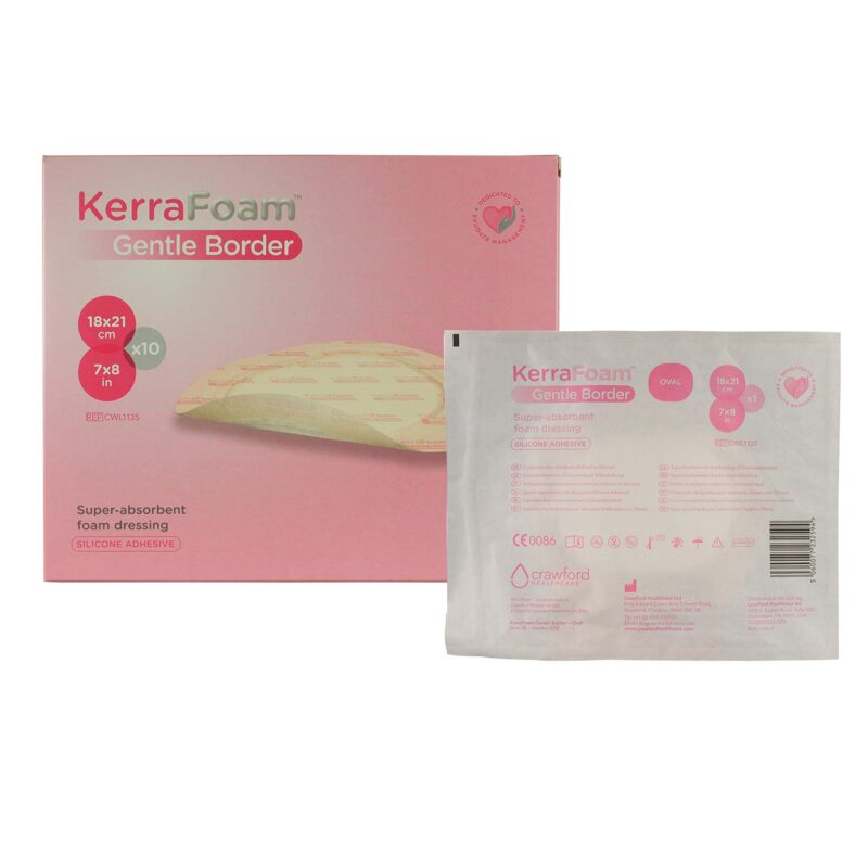 KerraFoam™ Gentle Border Silicone Foam Dressing