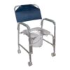 drive™ Aluminum Shower Chair and Commode with Casters