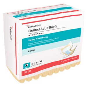 Wings™ Plus Quilted Heavy Absorbency Incontinence Brief