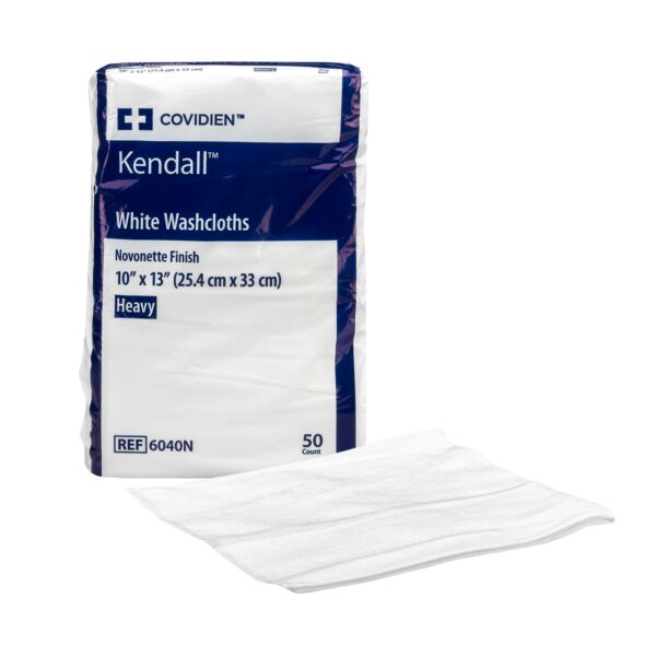 Kendall™ White Washcloth