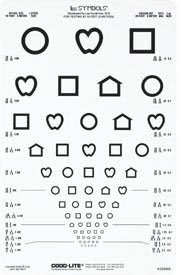 Lea Symbols® Distance Vision Eye Chart