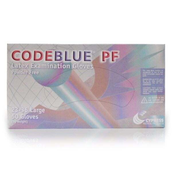 CodeBlue® PF Latex Extended Cuff Length Exam Glove