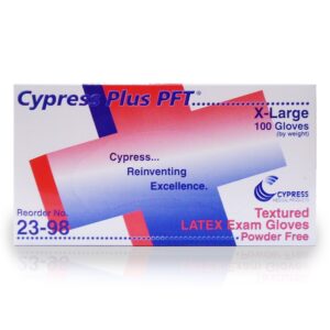 Cypress Plus® PFT Latex Standard Cuff Length Exam Glove