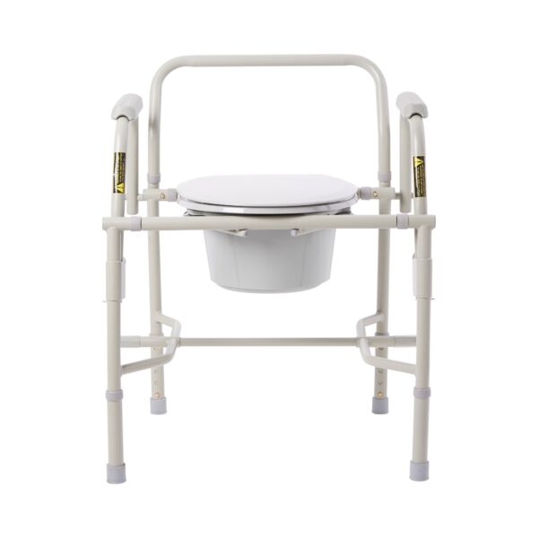 drive™ Deluxe Steel Drop-Arm Commode Chair