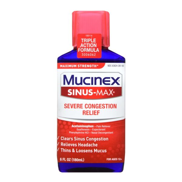 Mucinex® Severe Sinus Acetaminophen / Guaifenesin / Phenylephrine Cold and Sinus Relief