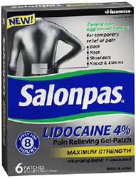 Salonpas® Lidocaine Topical Pain Relief Patch