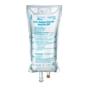 L8002 0.9% Sodium Chloride Solution Injection, 250 ml Plastic Bag Case 24