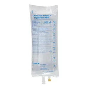 L7500 IV Injection Solution Lactated Ringers 1000mL Plastic Injection Container Case of 12