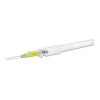 Peripheral IV Catheter Prevent R 24 Gauge 3/4 Inch Polyurethane Straight Hub Blood Control Push Button Safety
