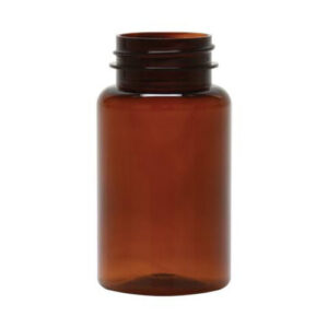 Amber 1500 bottles + White PP Plastic Screw Top Cap (Foam Liner) 1500