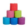 Cohesive Bandage 2 Inch X 5 Yard Self-adherent Closure Purple / Pink / Green / Light Blue / Royal Blue / Red NonSterile Standard Compression Case of 36