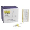 Closed IV Catheter Nexiva 24 Gauge 3/4 Inch Vialon Biomaterial Winged Hub Blood Control