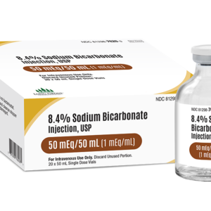 Sodium Bicarbonate Injection 8.4% SDV 50mL 20/Package