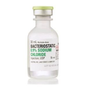 Sodium Chloride Bacteriostatic Injection 0.9% MDV 30mL Each 1