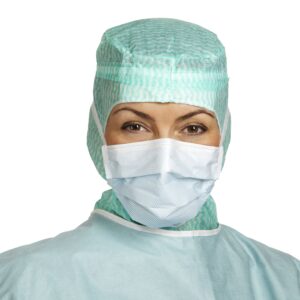 Surgical Mask Barrier Extra Protection Anti-fog ASTM Level 3 Tie Closure One Size Fits Most Box of 50