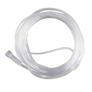 Nasal Cannula Adult Curved Prongs 7 Foot Tubing Low Flow Rate Box of 50