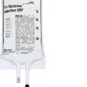 5% Dextrose Injection, USP, 250 mL VIAFLEX Plastic Container Case of 36
