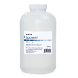 Irrigation Solution - OTC Sterile Water for Irrigation Not for Injection Bottle 1,000 mL Case of 6