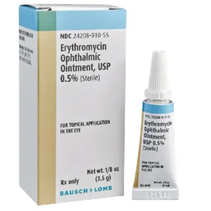 Erythromycin Ophthalmic Ointment 0.5% Tube 3.5gm Each 1
