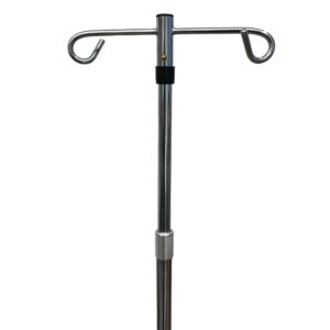 IV Stand Floor Stand 2 Hooks 4 Legs with Casters Each 1